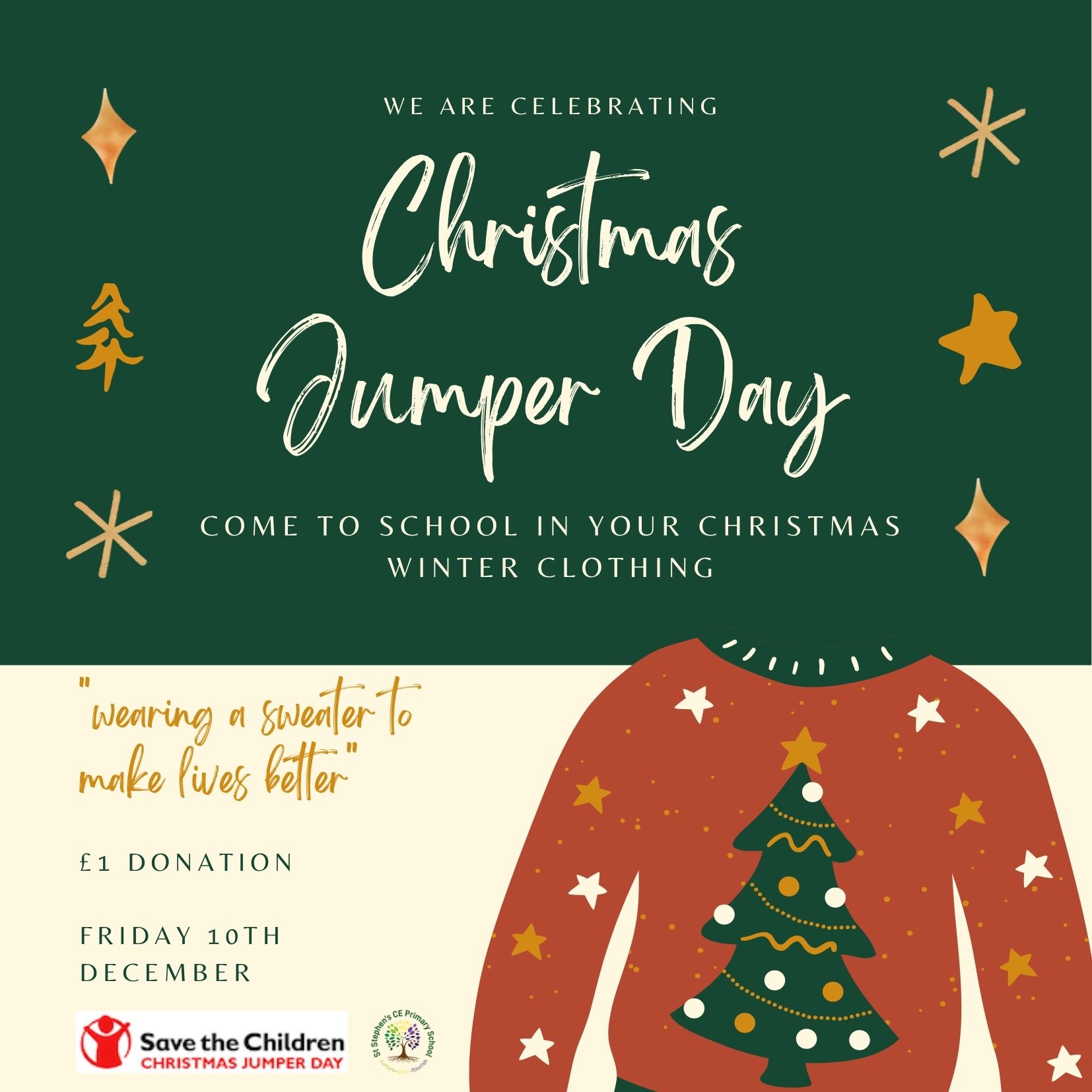 St Stephen s CE VA Primary School Save the Children Christmas Jumper Day